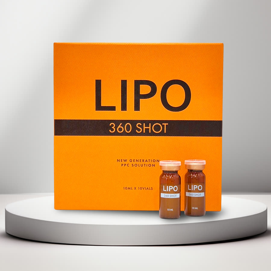 LIPO 360 SHOT retail box with vials